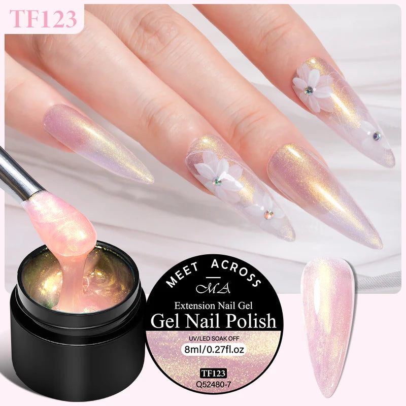 MEET ACROSS 8ML Aurora Extension Gel Polish