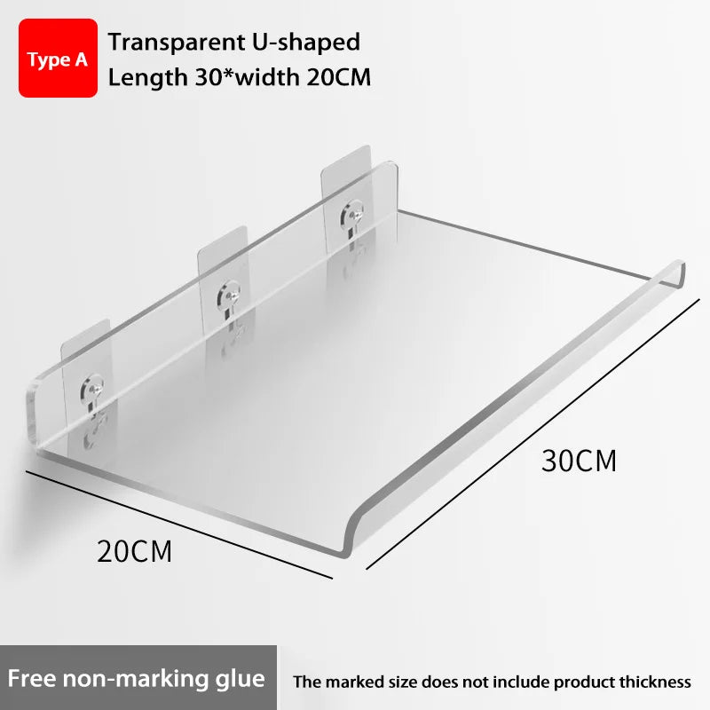Wall-Mounted Acrylic Storage Rack