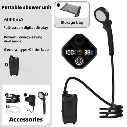 Portable Rechargeable Camping Shower
