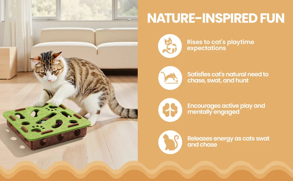Interactive Cat Puzzle Maze Toy