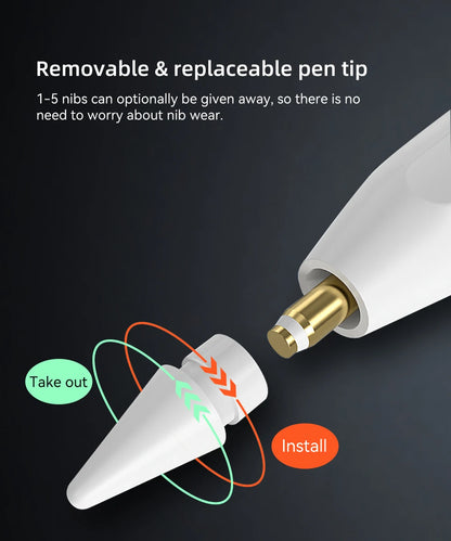 Rechargeable iPad Stylus Pen with Magnetic Attachment