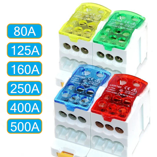 UKK DIN Rail Distribution Terminal Block Connector