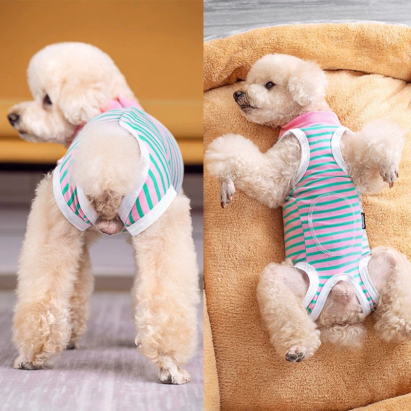 Cotton Dog Recovery Suit Anti-Licking Jumpsuit