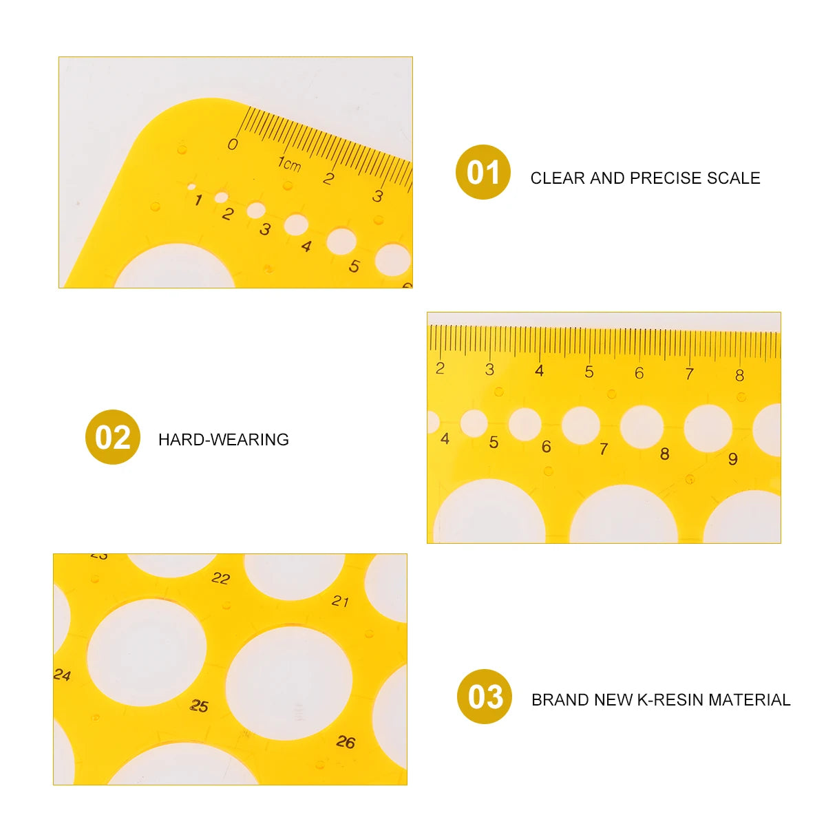Circle Template Drawing Ruler