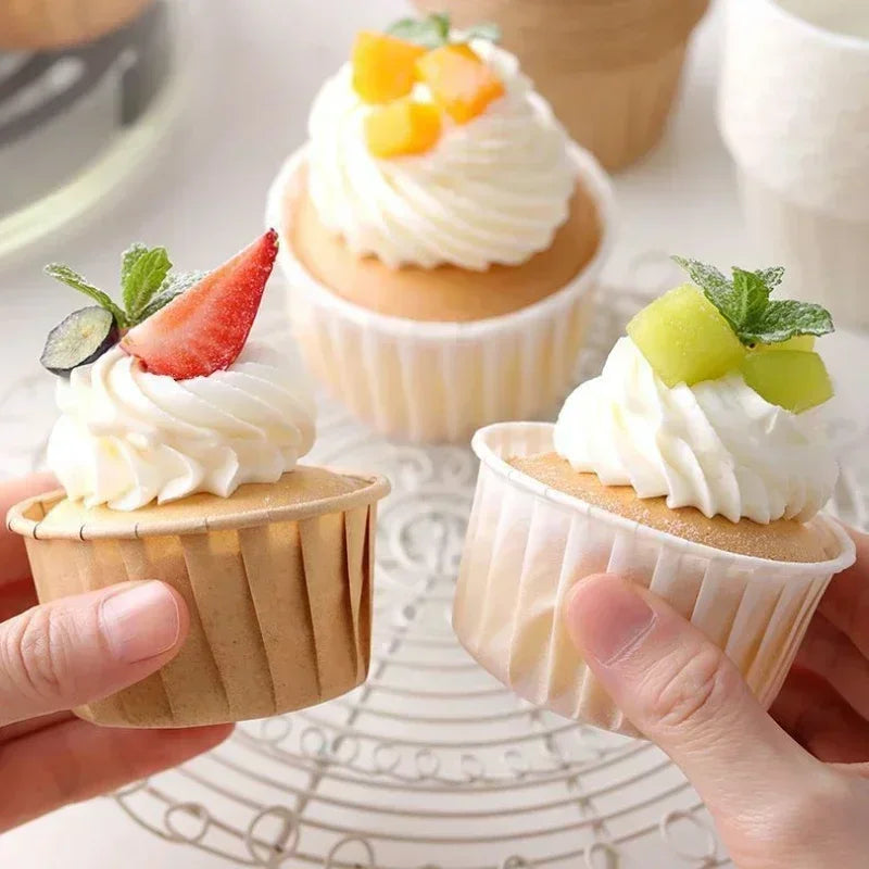 Golden Muffin Cupcake Paper Liners