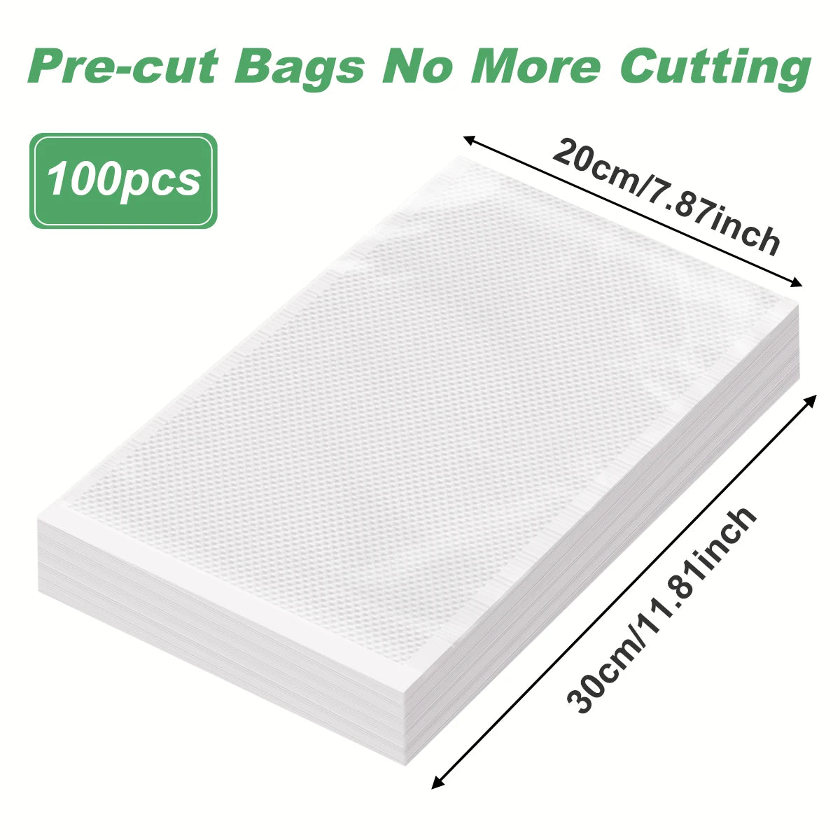 100-Pack BPA-Free Vacuum Sealer Bags