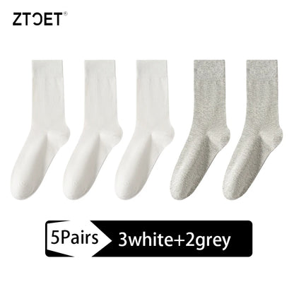 Men’s Cotton Business Casual Socks 5 Pairs