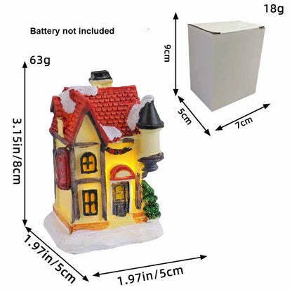 LED Christmas Village House Ornament