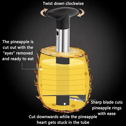 Stainless Steel Pineapple Corer & Slicer