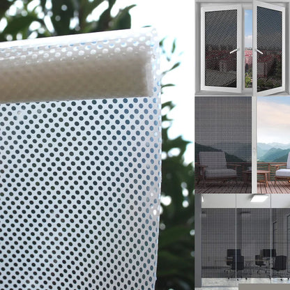 Self-Adhesive One Way Privacy Mesh Window Film