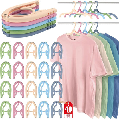 Portable Foldable Travel Hangers Set