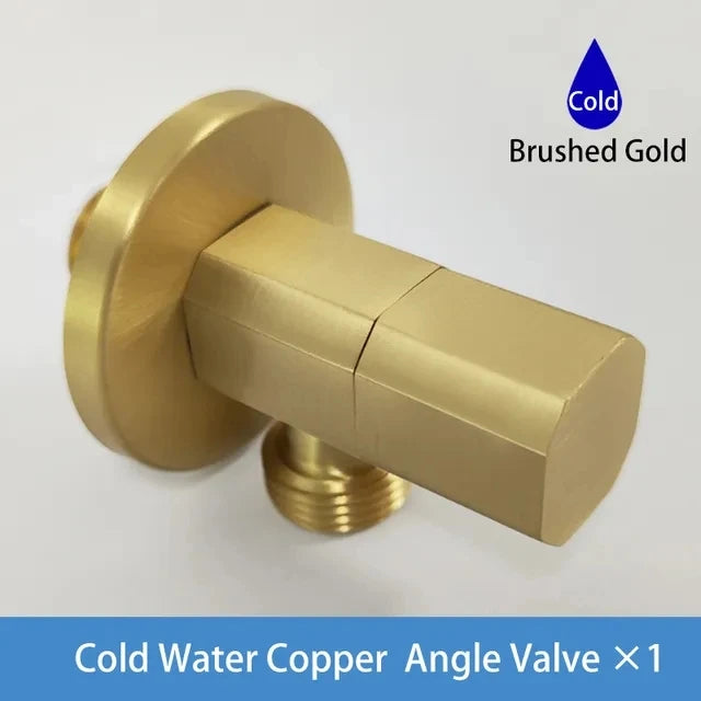 G1/2 Brass Single Outlet Toilet & Bathroom Angle Valve