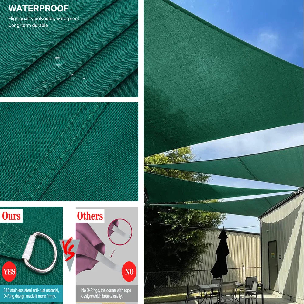 Waterproof Triangle Sun Shade Sail