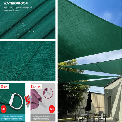 Waterproof Triangle Sun Shade Sail