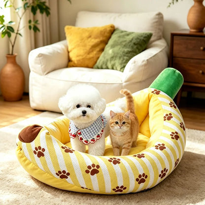 Summer Banana Cooling Pet Bed Mat