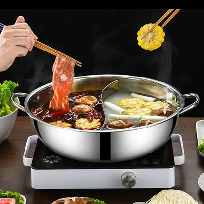 Stainless Steel Twin Divided Hot Pot