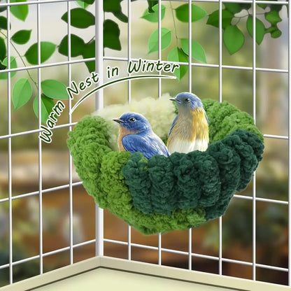 Plush Hanging Bird Nest for Cage