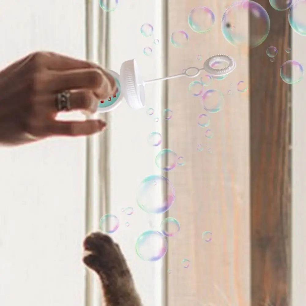 Catnip Infused Bubble Play Toy for Indoor & Outdoor Cats