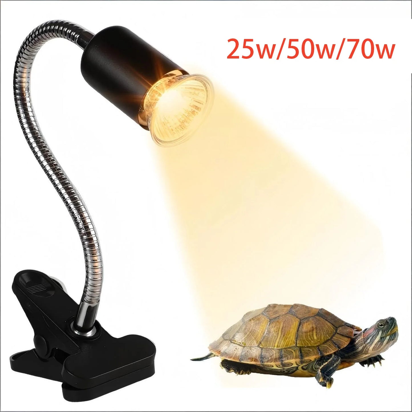 Reptile Heat Lamp with Clip Holder