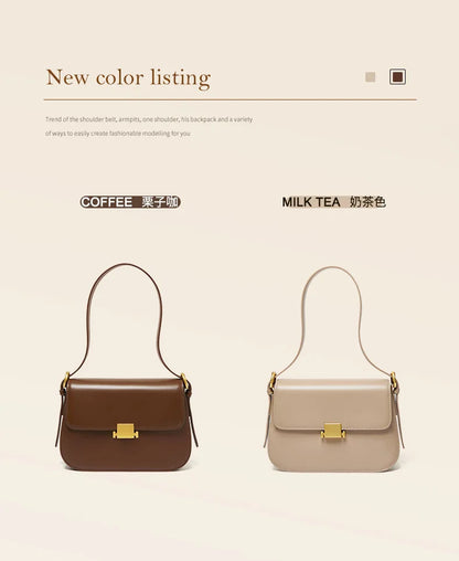 Vintage Leather Crossbody Handbag