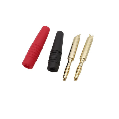2mm Gold Plated Banana Plug Connector Set
