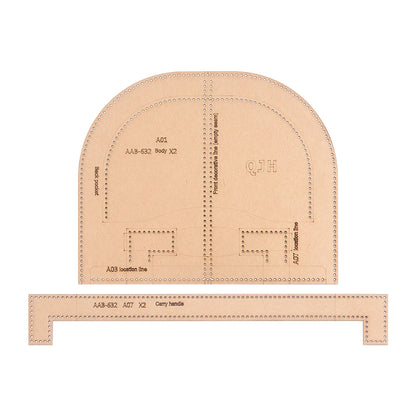 Semi-Circular Leather Handbag Template Set