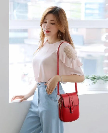 Women’s Mini PU Leather Crossbody Phone Bag