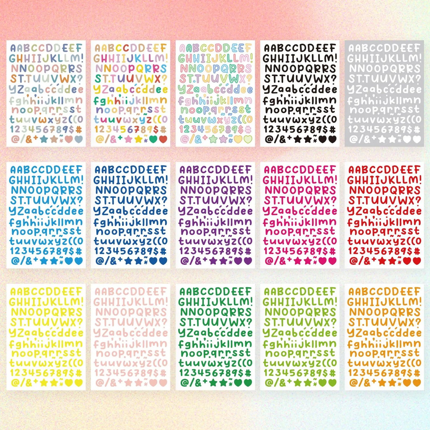 Mini Alphabet Letter Stickers