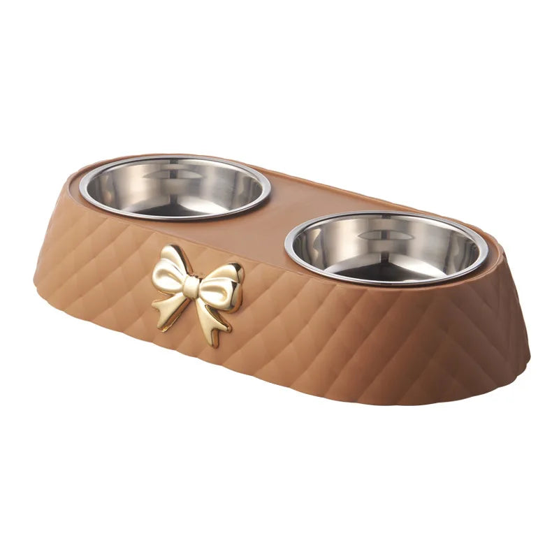 Double Pet Feeding Bowl