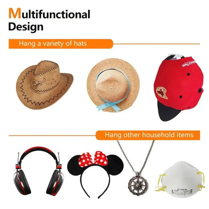 Minimalist Self-Adhesive Hat Hooks
