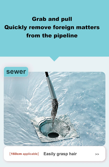Stainless Steel Drain Cleaning Snake Tool