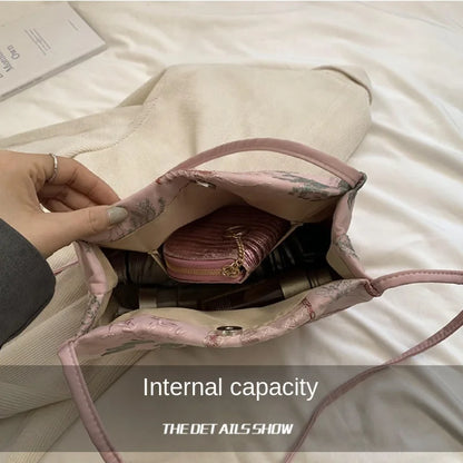 Silk Jacquard Shoulder Bag