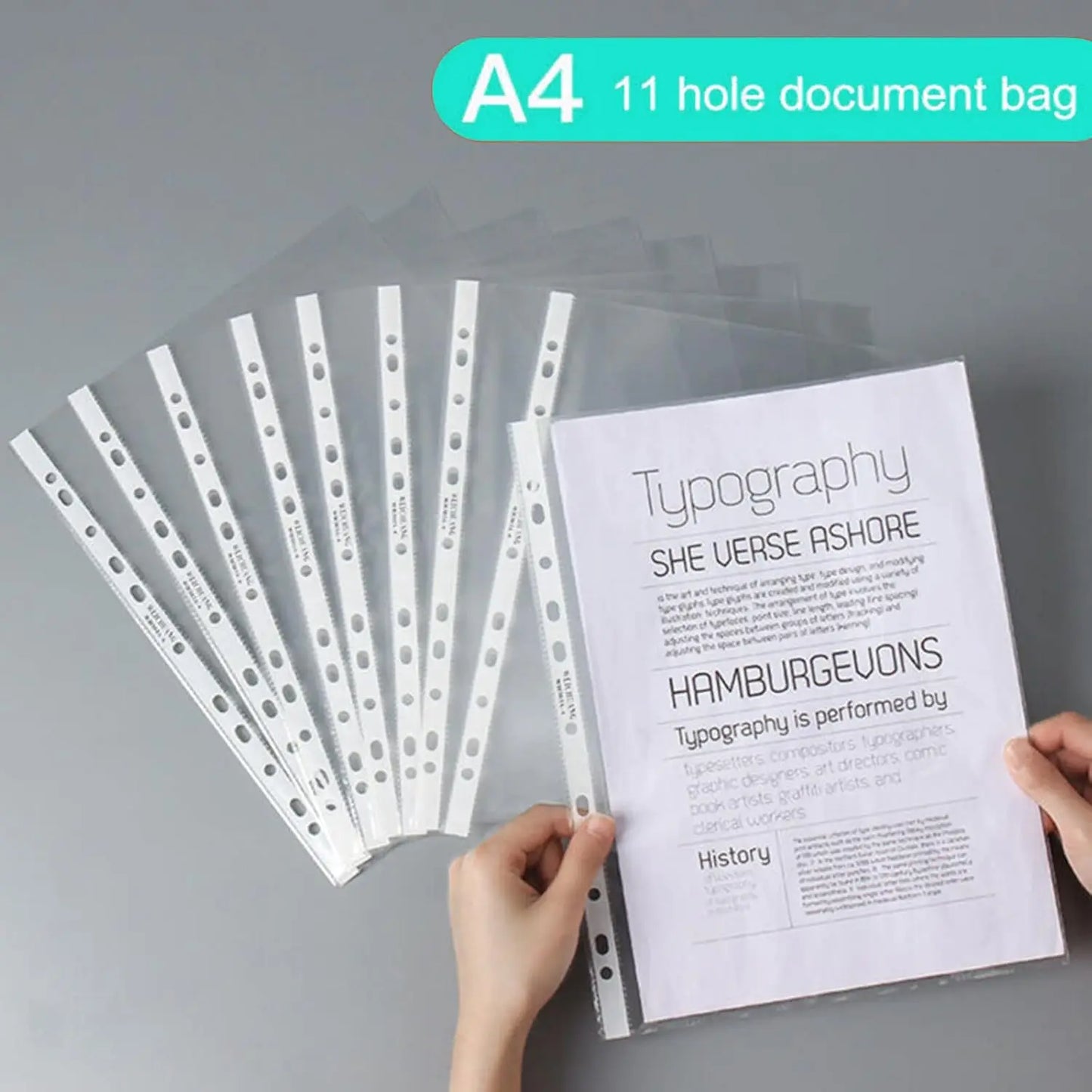 Clear A4 Document Sleeves