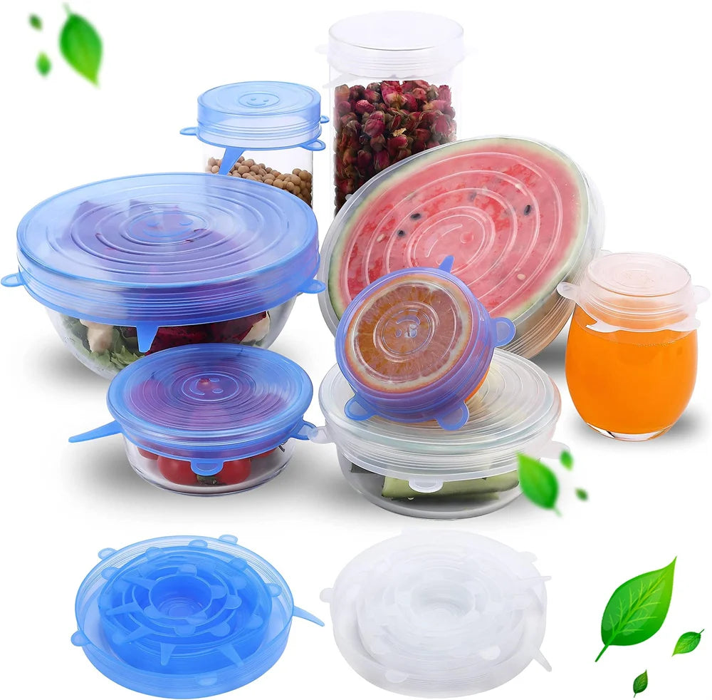 Universal Food-Grade Silicone Stretch Covers