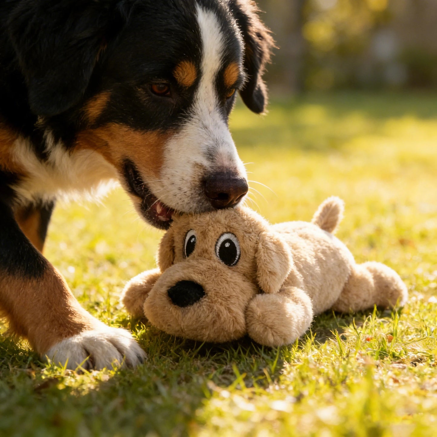 Interactive Bite Resistant Plush Dog Companion Toy