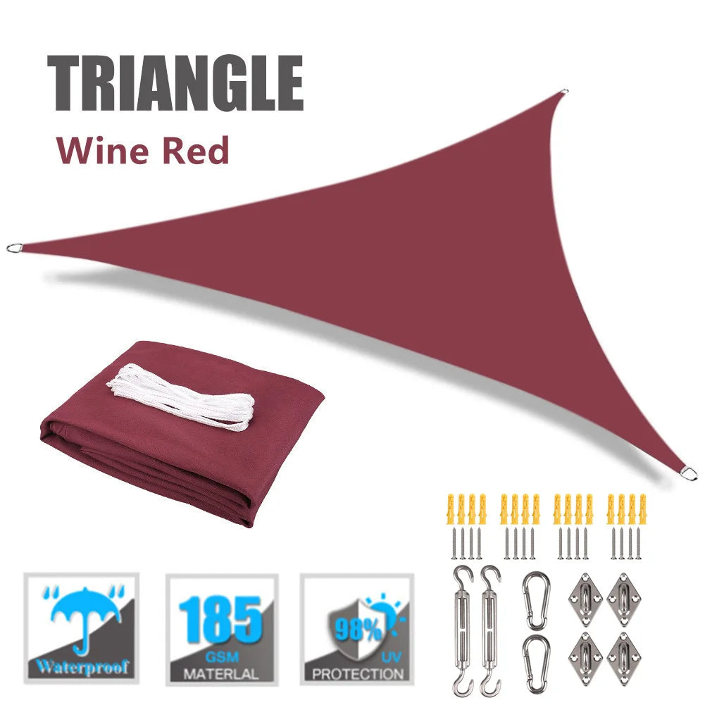 Waterproof Triangle Sun Shade Sail