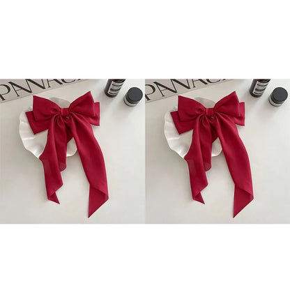 Korean Satin Bowknot Hair Clip