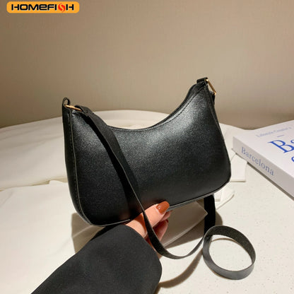 Women’s Minimalist Crescent Crossbody Handbag