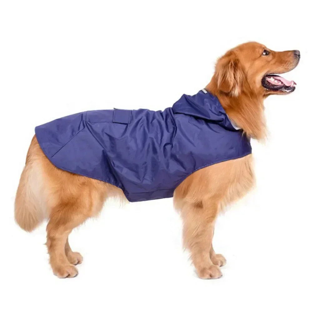 Waterproof Hooded Dog Raincoat