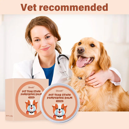 Pet Tear Stain Remover Balm with Applicator Brush