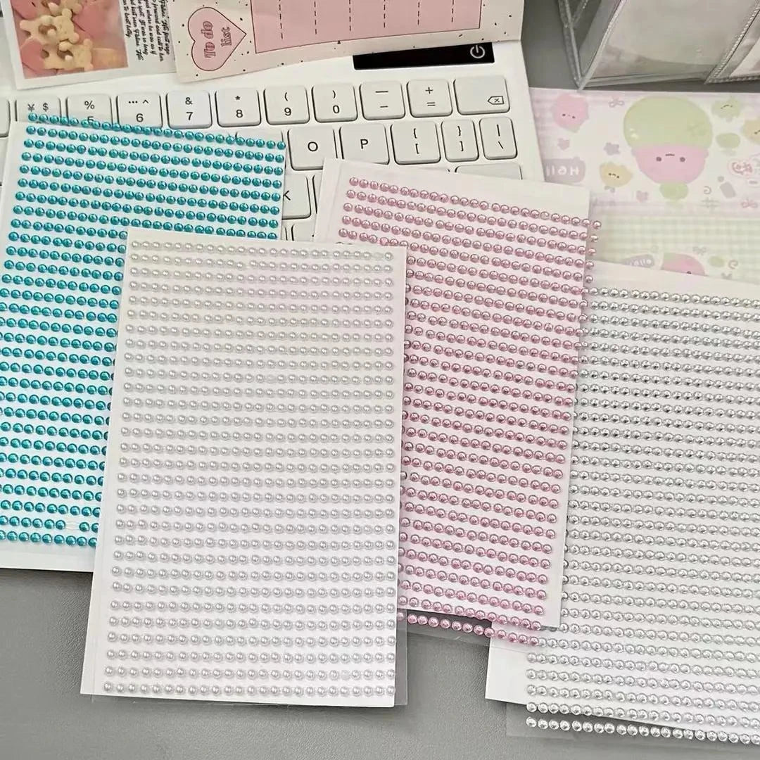 3D Diamond Pearl Rhinestone Stickers