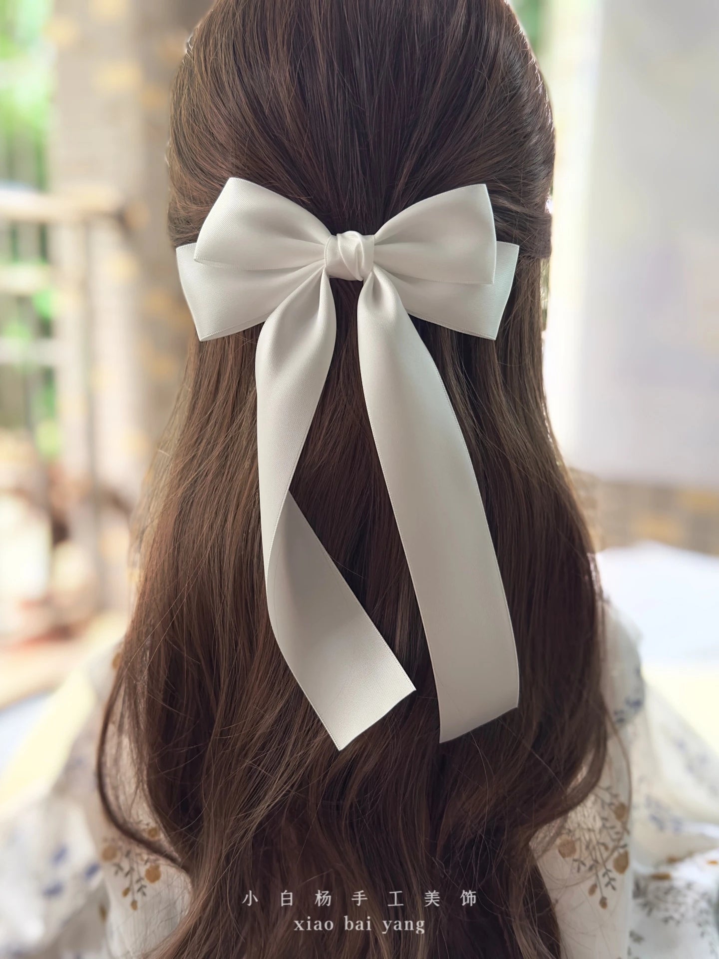 Korean Style Fabric Hair Bow Clip