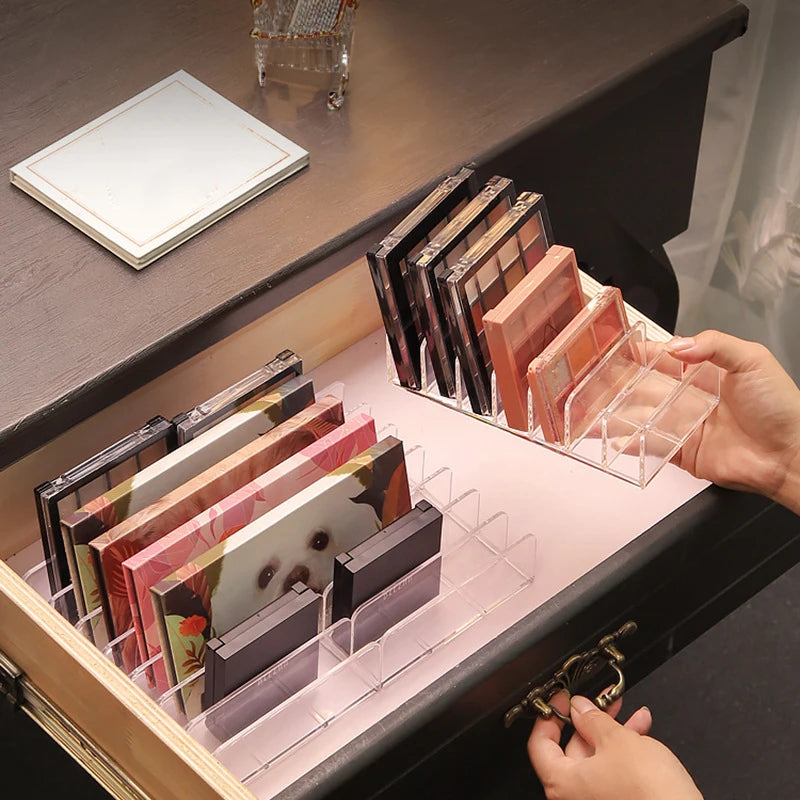 7-Compartment Transparent Makeup Organizer