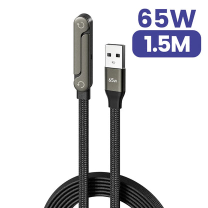 Elough 65W USB-C Fast Charging Cable with Phone Stand
