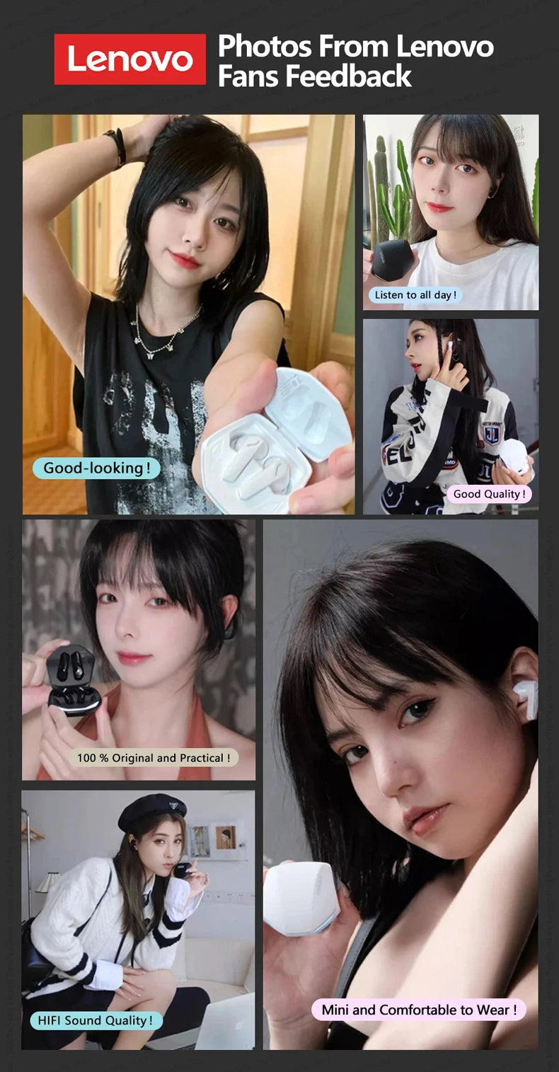 Lenovo GM2 Pro Bluetooth 5.3 Wireless Gaming Earbuds