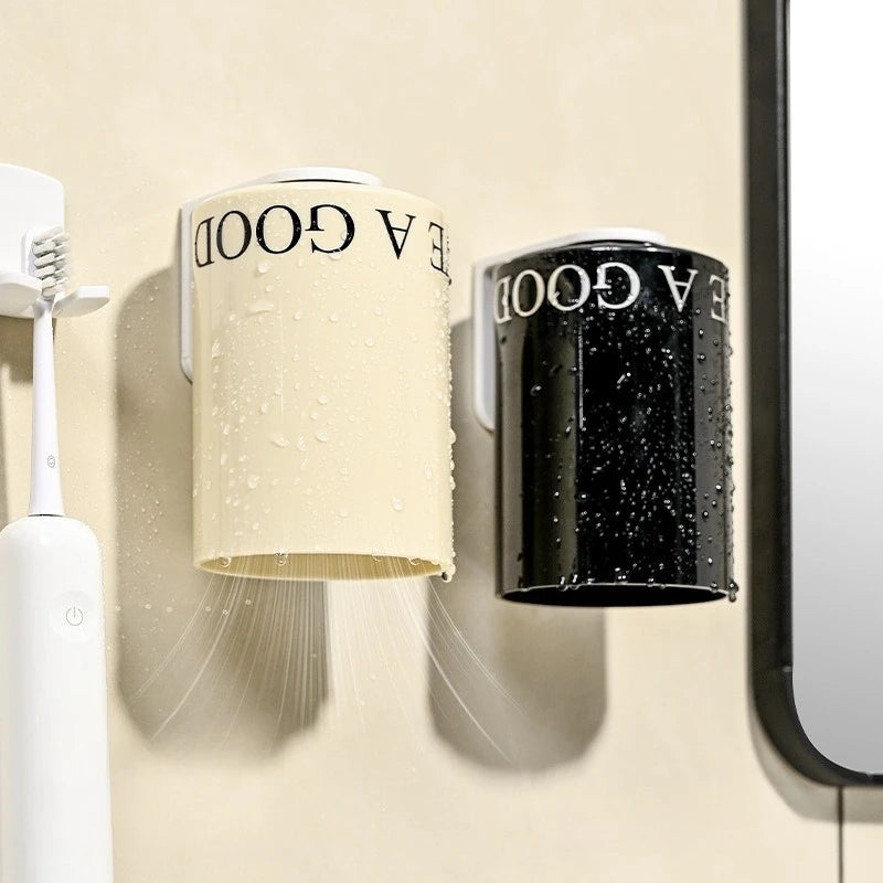 Magnetic Wall-Mounted Toothbrush Cup