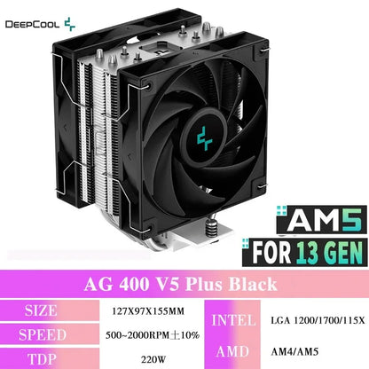 DEEPCOOL AG400 ARGB 4-Heatpipe CPU Air Cooler