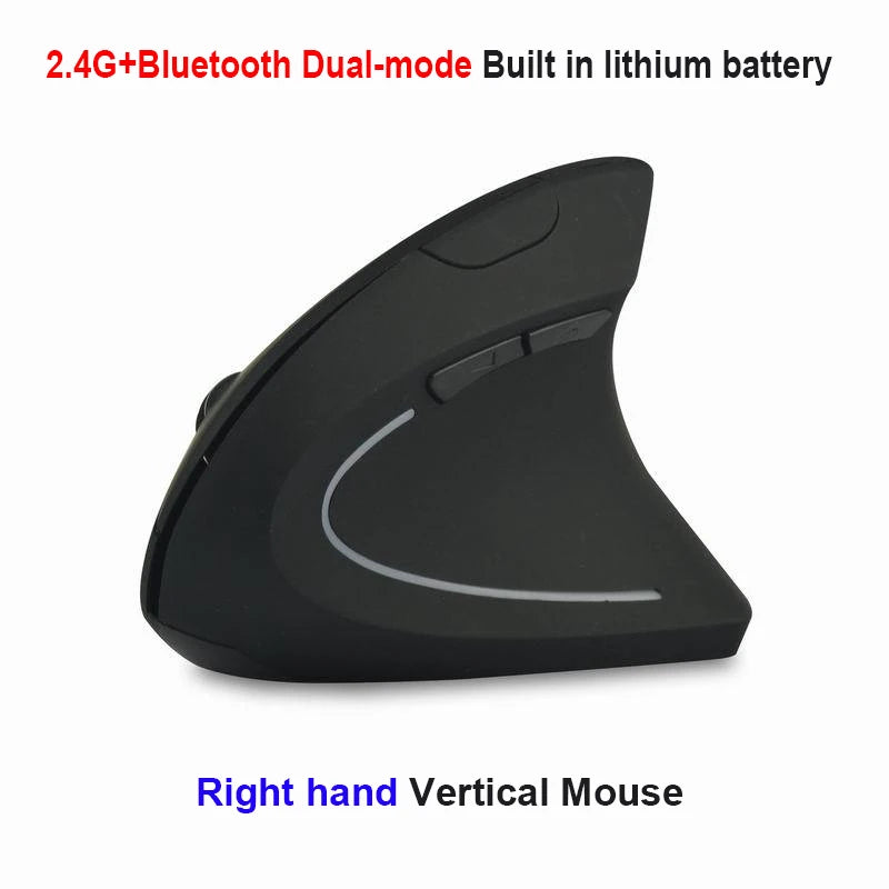Vertical Bluetooth & 2.4G Ergonomic Computer Mouse