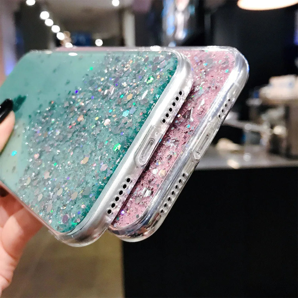 Glitter Phone Case For iPhone 13 mini 12 Pro 11 ProMax For iPhone XR XS Max X 8 7 6s