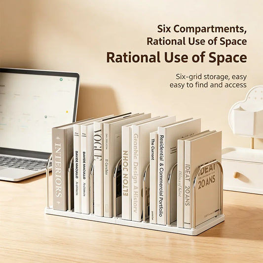 Desktop Book Organizer File Holder Storage Rack